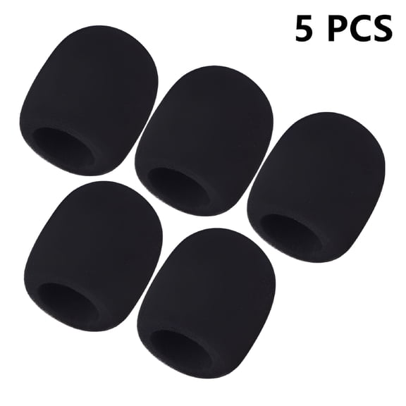 GJX High-Quality Foam Microphone Windscreen Covers - 5 Pack for Various Microphones