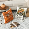 thumbnail image 5 of Sm:)e Fall Pumpkin Home Sweet Home Orange Throw Pillow Covers, 18 x 18 Inch Seasonal Autumn Bless Our Home Decorations for Sofa Couch Set of 4, 5 of 8