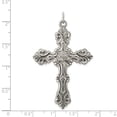 thumbnail image 2 of 925 Sterling Silver Antiqued Cross Shaped Pendant, 2 of 5