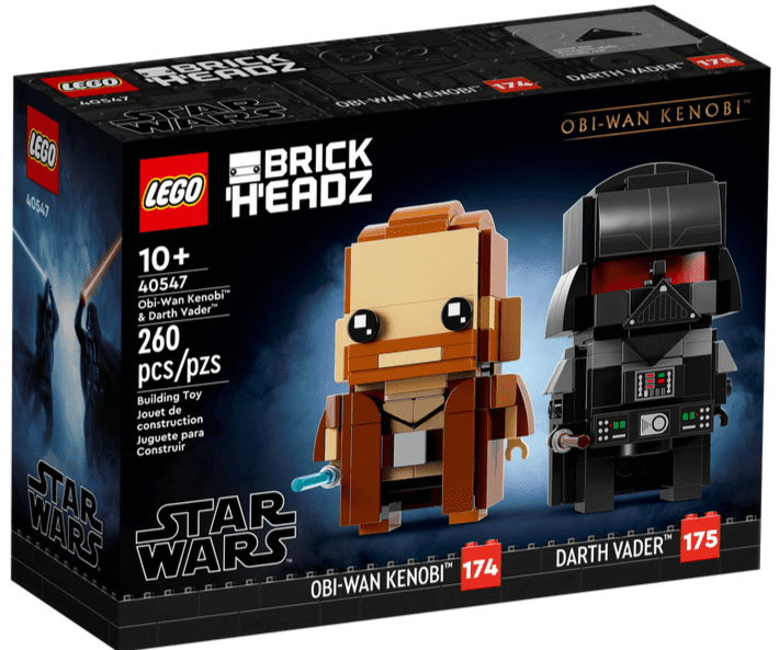 smart Bærbar rygrad LEGO Star Wars Brickheadz Obi-Wan Kenobi™ & Darth Vader™ 40547 - Walmart.com