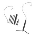 thumbnail image 2 of Light Lightweight Aluminum Alloy Light Holder Detachable Lamp Stand Outdoor Portable Easy To Build Lamp Holder with Tripod Multifunctional Lamp Camera Rack Camping Accessories, 2 of 7