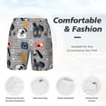 thumbnail image 6 of Picia Dog pattern Mens Swim Trunks with Compression Liner Stretch Beach Shorts Quick Dry with Zipper Pockets No-Chafing Board Shorts-Large, 6 of 9