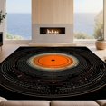 thumbnail image 2 of Design&I 6'x9' Ultra Soft Area Rug, Vinyl Record Retro Music Design With Bold Spinning Disc Motif None Fluffy Washable Non Shedding for Guest Room Bedroom Living Room, 2 of 7