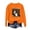 A-Orange, variant on JTZGDY Thanksgiving Day Sweatshirts for Women Fashion Halloween Pumpkin Printed Long Sleeve Crewneck Graphic Holiday Tees Shirt Loose Fit Casual Pullover Tops