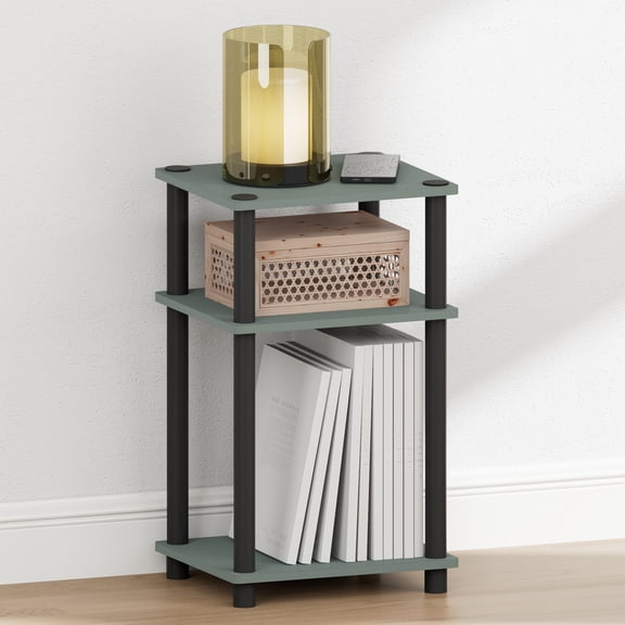 Furinno JUST 3-Tier TURN-N-TUBE Toolless Nightstand Sage Green