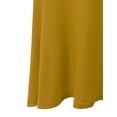 thumbnail image 4 of Doublju Women's High Waist Elastic Soft Flare Flowy Midi Skirt (Plus Size Available), 4 of 4
