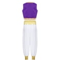 thumbnail image 2 of Hansber Garçons Super Bro Toad Uniforme Capitaine Gilet Habillé avec Pantalon Violet 16, 2 of 7