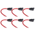 thumbnail image 3 of Inline Fuse Holder, IP66 Waterproof Blade Fuse Holder 12AWG  Electrical Conductivity 6Pcs  For Car, 3 of 8