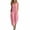 Pink, variant on Women's Sleeveless V Neck Jumpsuits, Button Front Loose Casual Cropped One Piece With Pockets Solid Color Summer