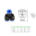 thumbnail image 4 of Pp Y Type 3-way Pneumatic Joint 360 Degree Rotation Good Air Tightness Quick Installation Plastic Quick Joint 4mm 6mm 8mm 10mm 12mm, 4 of 6