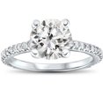 thumbnail image 1 of 2.30CT Diamond (2.00ct center) Engagement Ring 14K White Gold, 1 of 4