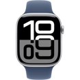 thumbnail image 2 of Open Box Apple Watch Series 10 (GPS+Cellular) 46mm Aluminum with Denim Sport Band - M/L - Silver, 2 of 5
