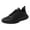 Black, variant on Womens Lifestyle Mesh Jogger Sneaker Black,7