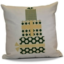 Simply Daisy 16" x 16" Gift Wrapped Geometric Print Pillow