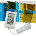 thumbnail image 3 of Hive Digital Sensor, Accurate LCD Display 2 Colors Remote Hygrometer for Home Office Bedroom Brown Outdoor Thermometer White A, 3 of 8