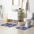 thumbnail image 6 of Yayeee Bath Rugs for Bathroom Floor Set of 2 Non Slip Fluffy Soft Absorbent Mat, Astronaut Pattern, 6 of 7