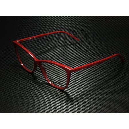 SAINT LAURENT YSL 259 003 Cat Eye Red Shiny Demo Lens 53 mm Women's Eyeglasses