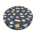 thumbnail image 6 of Uemuo Cartoon Animals Pattern Round Bar Stool Seat Covers Washable Stool Cushion Slipcover Elastic Bar Chair Covers-14 inch, 6 of 7