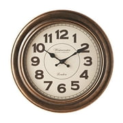 Mainstays 15" Analog Decorative Wall Clock, Brushed Copper