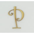 thumbnail image 1 of 1 Pc, 12 Inch X 1/8 Inch Thick Wood Letters P In The Curlz Font Great For Craft Project & Different Decor, 1 of 3