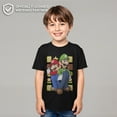 thumbnail image 2 of Boy's Nintendo Mario and Luigi  Graphic Tee Black X Large, 2 of 9