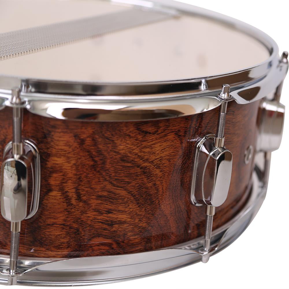 HOT Glarry 10 x 6 Snare Drum Poplar Wood Drum Percussion Set Wood Color TX New 