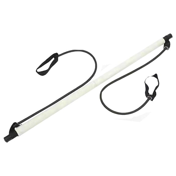 Multifunctional Pilates Bar Fitness Stick with Resistance Bands for Home Workouts Yoga Core Training Full Body Exercise Portable Gym Equipment