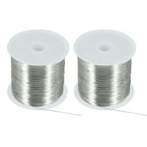 Uxcell Jewelry Wire Beading Wire for Jewelry Making Bare Copper Craft Beading Wire for Necklace Bracelet Silver 50M/0.3mm