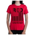thumbnail image 2 of Wild Bobby Remember Everyone Deployed RED Support Our Troops Military Black Flag Womens Premium T-Shirt, 2 of 6
