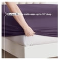thumbnail image 4 of KriKac XL Sheets Set - 3 Piece XL Sheets, Double Brushed XL Sheets for Adjustable Bed, Purple XL Sheet Set, Hotel Luxury XL Bed Sheets, 4 of 9