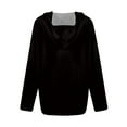 thumbnail image 4 of ZSQDM Zip Up Jackets for Women Fall Basic Lightweight Sweatshirt Print Shirts Drawstring Full Zip Hoodies White Short Sleeve Cardigan Soft Fit Basic Knit Sweaters Top Outfits Women Sweaters（Xxl）, 4 of 6