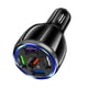 thumbnail image 1 of Cargador inteligente rápido redondo para teléfono móvil y coche, cargador de coche 5 USB, carga rápida QC3.0, 5 puertos, transmisor FM para coche, 1 of 6