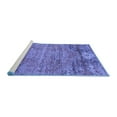 thumbnail image 2 of Ahgly Company Machine Washable Indoor Rectangle Abstract Blue Contemporary Area Rugs, 5' x 7', 2 of 4