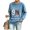 Sky Blue, variant on Yungyresw Sweatshirt for Women 911 Memorial American Flag Raglan Long Sleeve Casual T-Shirt Vintage 25th Anniversary Twin Towers Graphic