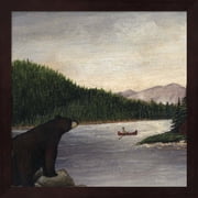 North Woods Bear II by David Carter Brown, Framed Wall Art, 13.25W x 13.25H