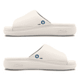 thumbnail image 2 of Unisex ISlide Cream Seattle Mariners Minimalistic Motive Slide Sandals, 2 of 5