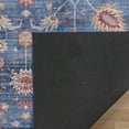 thumbnail image 5 of Crystal Print Cullen Traditional Oriental Blue Tan Non-Slip Washable Area Rug, 8x10, 5 of 7