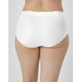 thumbnail image 3 of Women's Bali DFPC61 Passion For Comfort Brief Panty (White w/ Lace 7), 3 of 6