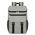 thumbnail image 1 of Large Capacity Insulated Cooling Backpack Waterproof Picnic Cooler Bag Gray, 1 of 6