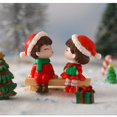 thumbnail image 3 of Mini figura de pareja de Navidad, muñeco de árbol de Navidad, decoración de bonsái de jardín DIY, adorno, juguete para niños, estatuilla en miniatura, estatua, artesanía de resina, 3 of 4