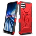 thumbnail image 3 of Compatible for Boost Celero 5G Case with Holster Belt Clip Hybrid Shockproof Protective Phone Cover with Kickstand - Red, 3 of 7
