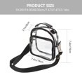 thumbnail image 2 of MLINS Shoulder Messenger Bag Practical Clear Handbag, 2 of 8