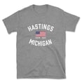 thumbnail image 1 of Hastings Michigan Patriot Men's Cotton T-Shirt, 1 of 1