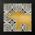 thumbnail image 2 of Brent, Paul 20x20 Black Modern Framed Museum Art Print Titled - Boho Elephant II, 2 of 5