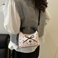 thumbnail image 5 of 2025 New Niche High-end Bow Dumpling Bag， Shoulder Messenger Bag, 5 of 9