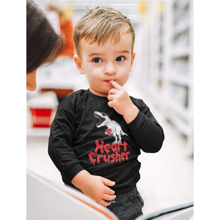 Dinosaur Shirt Valentines Day Heart Crusher T Rex Boys Kids Dinosaur Shirt Valentines Day Heart Crusher T Rex Boys Kids