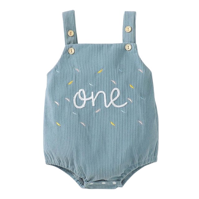 MeetoTime Baby Boys Girls Jumpsuits Printed Embroidered Suspender Newborn Infant Rompers Baby Crawling Clothes