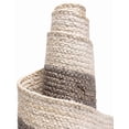 thumbnail image 4 of 8x10 Ft Oval Gray & White Jute Area Rug, Hand-Woven, Reversible, Farmhouse Boho Style, Durable & Pet-Friendly Rug for Living Room, Dining Room, and Bedroom, 4 of 5