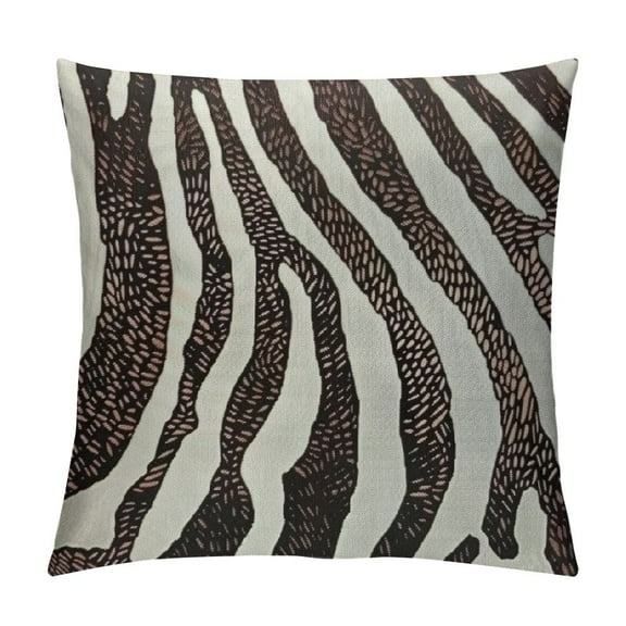 Shiartex Pillow Cover Zebra Pattern Nature Animal Print Brown White-Soft Pillow Case for Decorative Bedroom/Livingroom/Sofa/Farm House - Cushion Covers