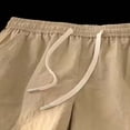 thumbnail image 7 of Akmaiox Men's Athletic Shorts Cotton Elastic Drawstring Belt Gym Shorts with Pockets Lightweight Comfort Summer Outdoor Hiking Workout Shorts S-2XL, 7 of 7